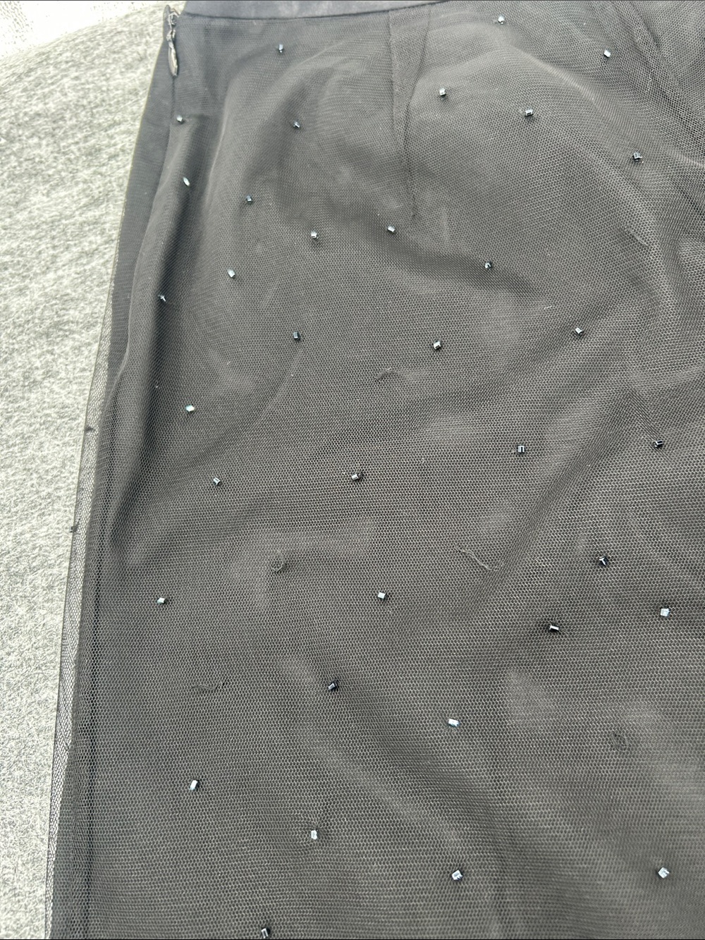 Ann Taylor Black Embellished Wide-Leg Kids Bottoms Sequined Pants Sz 8P - Picture 10 of 13